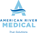 American River Medical logo with sailboat icon and tagline True Solutions